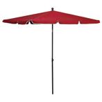 vidaXL Parasol met paal 210x140 cm bordeauxrood, Verzenden