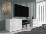 TV-Meubel - Wit - 170x42x41cm - TV Kast - Modern - Televisie, Overige materialen, Verzenden, 150 tot 200 cm, Nieuw