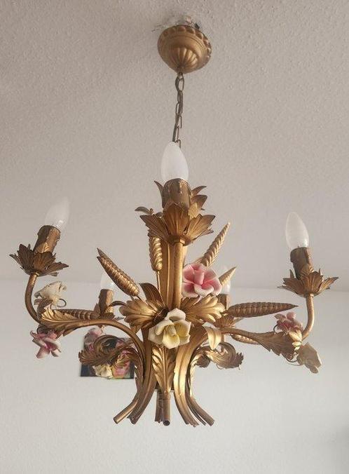 Denz Neheim Hüsten - Kroonluchter - Smeedijzer - Hollywood, Antiek en Kunst, Antiek | Verlichting