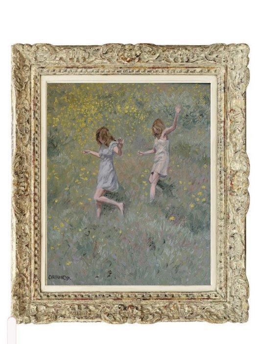 Chris van Dijk (1952) - Impressionist  Decente en courant, Antiek en Kunst, Kunst | Schilderijen | Klassiek