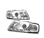 PHARES POUR AUDI A3 8L 96-00 DAYLIGHT FOND CHROMÉ, Autos : Pièces & Accessoires, Éclairage, Verzenden