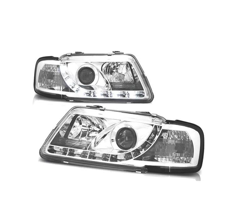 PHARES AUDI A3 8L 96-00 DAYLIGHT FOND CHROMÉ, Autos : Pièces & Accessoires, Éclairage, Envoi