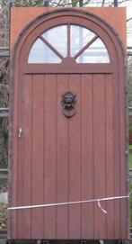 meranti houten buitendeur , voordeur , deur 108 x 215, Gebruikt, Ophalen of Verzenden, Hout, 100 tot 120 cm