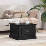 vidaXL Salontafel met lade Zwart Eiken 50 x 50 x 35 cm, Huis en Inrichting, Verzenden, Nieuw