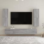 vidaXL Tv-wandmeubels 2 st 30,5x30x110 cm grijs sonoma, Verzenden, Nieuw