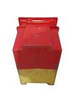 Stapelbak 600x400x400 mm Gesloten Nestbaar Rood/Geel, Ophalen of Verzenden, Nieuw