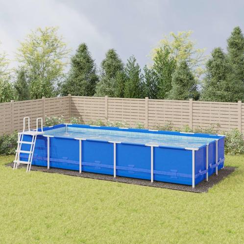 vidaXL Zwembadgrondzeil 999x500 cm polyester geotextiel, Tuin en Terras, Zwembaden, Nieuw, Verzenden