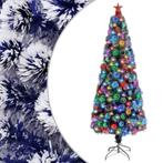 vidaXL Kunstkerstboom met verlichting 240 cm glasvezel wit, Verzenden, Nieuw