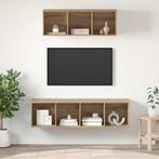 vidaXL TV Kast Set 2 pcs artisanaal eikenkleurig Bewerkt, Huis en Inrichting, Verzenden, Nieuw
