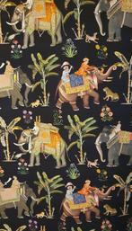 300x280cm! Exclusieve Indiase stof met koninklijke olifanten