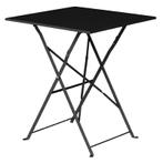 Vierkante opklapbare stalen tafel zwart 60cm |Bolero, Verzenden, Nieuw in verpakking
