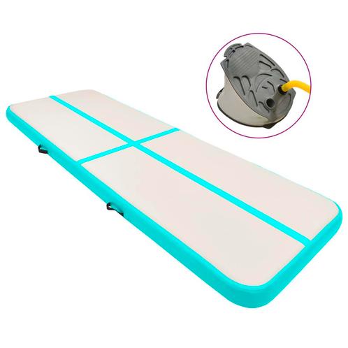 vidaXL Gymnastiekmat met pomp opblaasbaar 300x100x20 cm PVC, Sport en Fitness, Yoga en Pilates, Nieuw, Verzenden