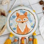 Vos Borduurset 18CT op Wit Borduurstof DW2977, Verzenden, Nieuw