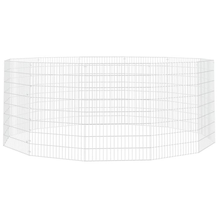 Konijnenhok 12 panelen gegalvaniseerd | Retour Deal, Dieren en Toebehoren, Knaagdieren en Konijnen | Hokken en Kooien, 60 tot 90 cm
