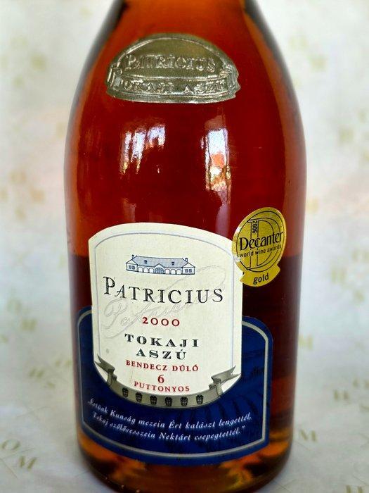 2000 Patricius, Tokaji Aszú - Tokaj 6 Puttonyos - 1 Jennie, Verzamelen, Wijnen