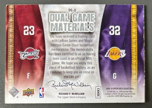 2009/10 Upper Deck Dual Game Materials - LeBron James, Magic, Verzamelen, Stickers