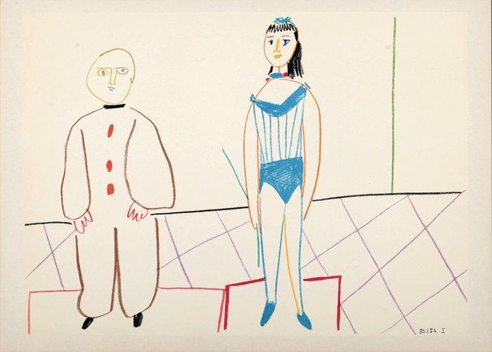 Pablo Picasso (1881-1973) - Clown & Woman, Antiquités & Art, Antiquités | Autres Antiquités