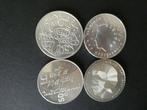 Nederland. 50 Gulden 1984-1993, 4 different silver coins