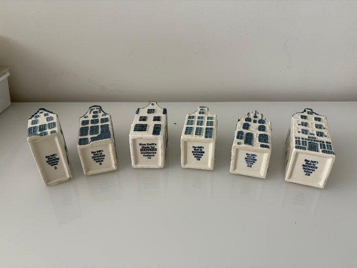 KLM-huisje - Henkes - Zes KLM huisjes, Antiek en Kunst, Antiek | Wandborden en Tegels