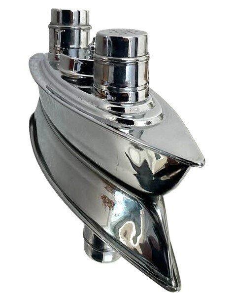 Zout- en pepervaatjes - Chroom, Antiquités & Art, Art | Objets design