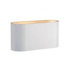 Spectrum - Wandlamp wit goud ovaal G9, Huis en Inrichting, Lampen | Wandlampen, Verzenden, Nieuw, Metaal, Trendy verlichting