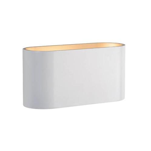 Spectrum - Wandlamp wit goud ovaal G9, Huis en Inrichting, Lampen | Wandlampen, Nieuw, Metaal, Verzenden