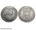 Frankrijk. Louis XIV (1643-1715). 1/12 Écu 1644-A & 1664-A, Postzegels en Munten