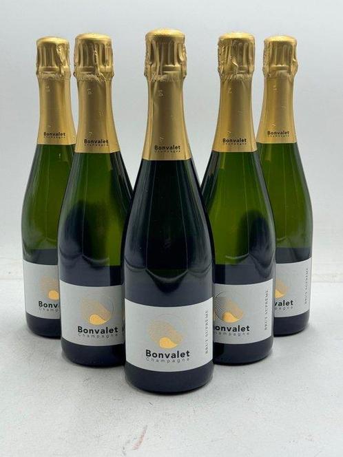 Bonvalet, Brut Supreme - Champagne Extra Brut - 6 Flessen, Verzamelen, Wijnen