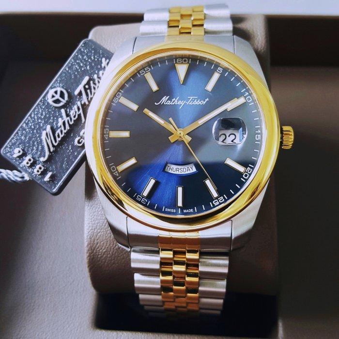 Mathey-Tissot - Day-Date- Cyclops Loupe - 18K Gold -, Handtassen en Accessoires, Horloges | Heren