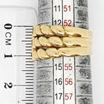 Ring - 18 karaat Geel goud - 0.05ct. tw. Robijn - Saffier -, Handtassen en Accessoires, Ringen, Nieuw