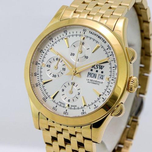 RSW - La Neuveville Valjoux - RSWA129-GG-1 - Homme - 2020 et, Handtassen en Accessoires, Horloges | Heren