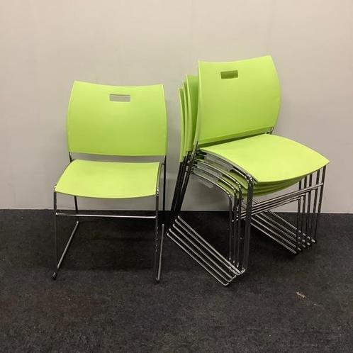 Complete set van 6 Casala Carver stoelen, lime groen -, Maison & Meubles, Chaises
