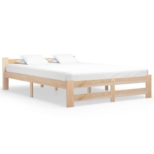 vidaXL Bedframe massief grenenhout 140x200 cm, Huis en Inrichting, Slaapkamer | Bedden, Nieuw, Verzenden