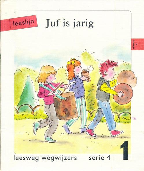 Leeslijn versie 1 wegwijzers serie 4 deel 1 Juf is jarig, Boeken, Schoolboeken, Verzenden