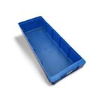 Stellingbak kunststof 400x150x80 mm blauw gebruikt, Zakelijke goederen, Ophalen of Verzenden