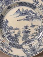 Bord - Porselein - Fijn blauw/wit bord