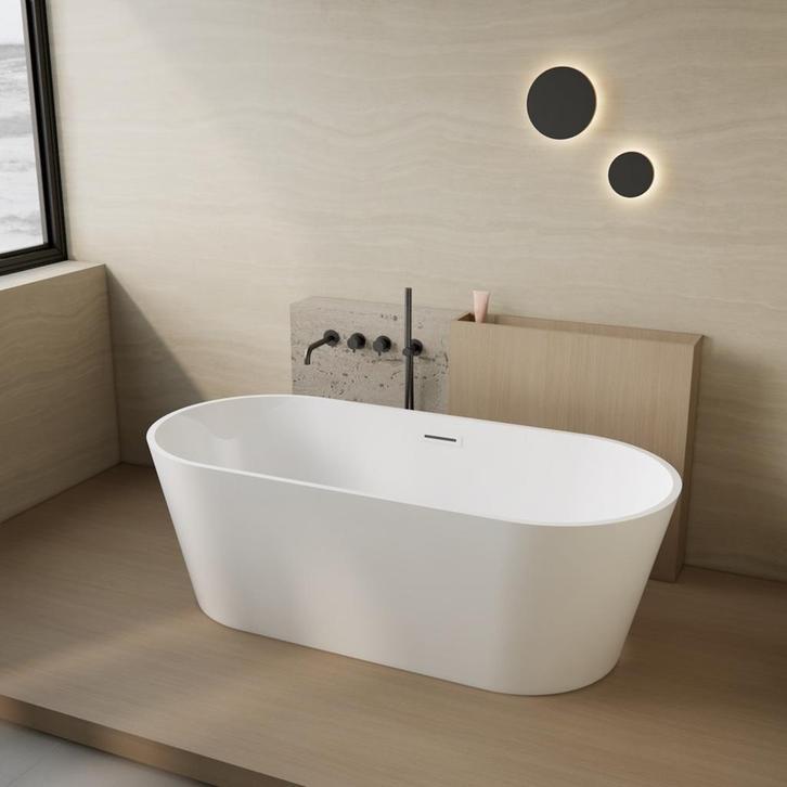 BWS Vrijstaand Ligbad | BWS Rondo | Acryl | 180x80x60cm |, Doe-het-zelf en Bouw, Sanitair, Bad, Nieuw, Ophalen of Verzenden