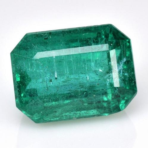 1 pcs Groen Smaragd - 4.91 ct - nternational Colored, Handtassen en Accessoires, Edelstenen