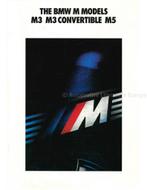 1990 BMW M3 | M3 CABRIOLET | M5 BROCHURE ENGELS, Boeken, Auto's | Folders en Tijdschriften, Nieuw