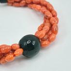 Bloedkoraal - Verguld, Zilver - Armband - Middellandse Zee, Verzamelen, Nieuw