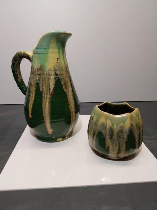 faïenceries de Thulin - Kruik (2) - modèle numero 179 et 320, Antiek en Kunst, Kunst | Designobjecten