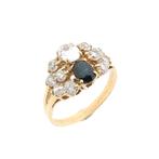 Gouden ring met zirconia (gouden solitair ring, geelgoud), Handtassen en Accessoires, Ringen, Gebruikt, Overige kleuren, Ophalen of Verzenden