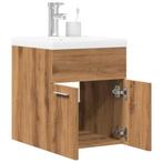vidaXL 2-delige Badkamermeubelset bewerkt hout artisanaal, Huis en Inrichting, Badkamer | Badkamermeubels, Verzenden, Nieuw