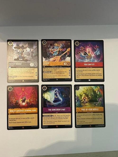 Disney - 6 Card - Lorcana, Verzamelen, Overige Verzamelen