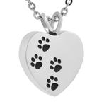 Fako Bijoux - Ketting - Ashanger / Assieraad - Hartje Met, Verzenden, Nieuw