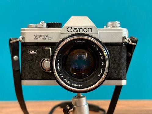 Canon FTb QL + FD 1.4/50mm Single lens reflex camera (SLR), Audio, Tv en Foto, Fotocamera's Analoog