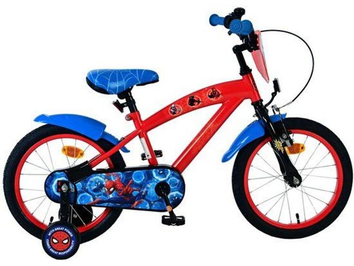 Spider-Man Kinderfiets - 16 inch - Handrem - Rood, Fietsen en Brommers, Fietsen | Kinderfietsjes, Zo goed als nieuw, Verzenden