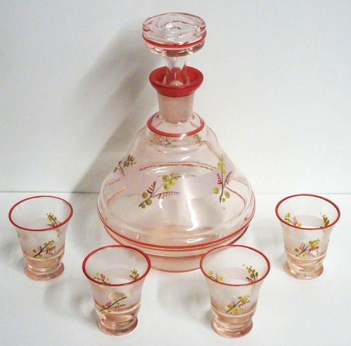 De Rupel Boom - Karaf - Glas, Email - Karaf met, Antiek en Kunst, Kunst | Designobjecten