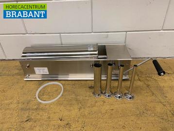 RVS Horizontale vulbus stopbus worstvuller 7 liter Horeca, Ophalen of Verzenden