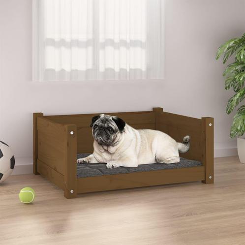 vidaXL Hondenmand 65,5x50,5x28 cm massief grenenhout, Dieren en Toebehoren, Honden-accessoires, Nieuw, Verzenden